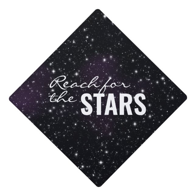 Inspirational Stars Space Graduation Class of 2020 Graduation Cap Topper (Front)