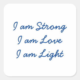 Inspirational Stickere Square Sticker