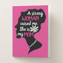 Inspirational Strong Woman Pink Mother's Day 