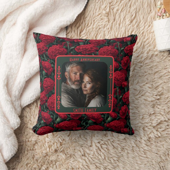 Inspirational Stylish Anniversary Throw Pillow (Blanket)