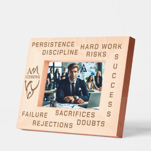 Inspirational Success and Failure Iceberg Art Etched Frames