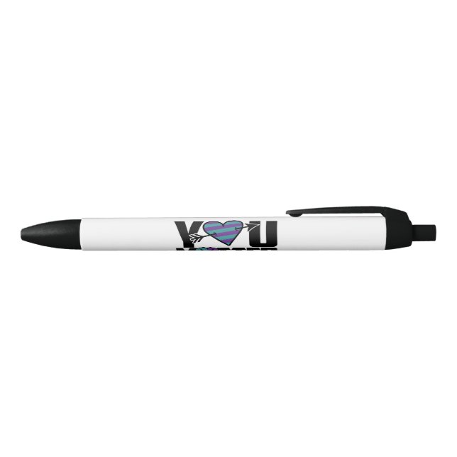 Inspirational Suicide Awareness/Support Black Ink Pen (Top)