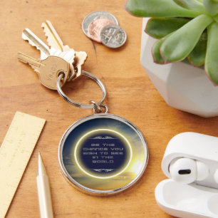 Inspirational Sun Keychain