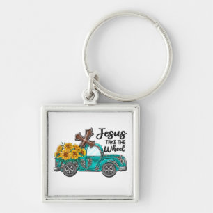 Inspirational Sunflower/Butterfly Sublimation Keychain