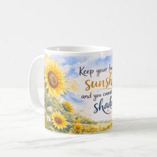 Inspirational Sunflowers – Watercolor Sunflower Coffee Mug