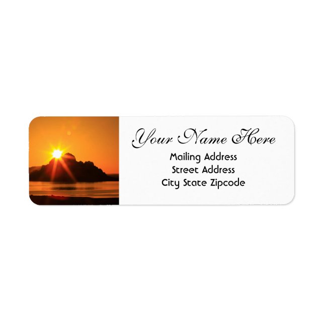 Inspirational Sunrise Return Address (Front)