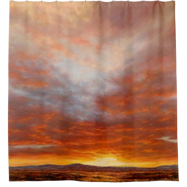 Inspirational Sunrise Shower Curtain (Front)