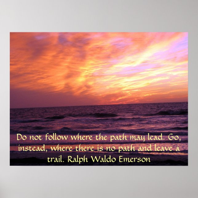Inspirational Sunset Emerson Poster (Front)