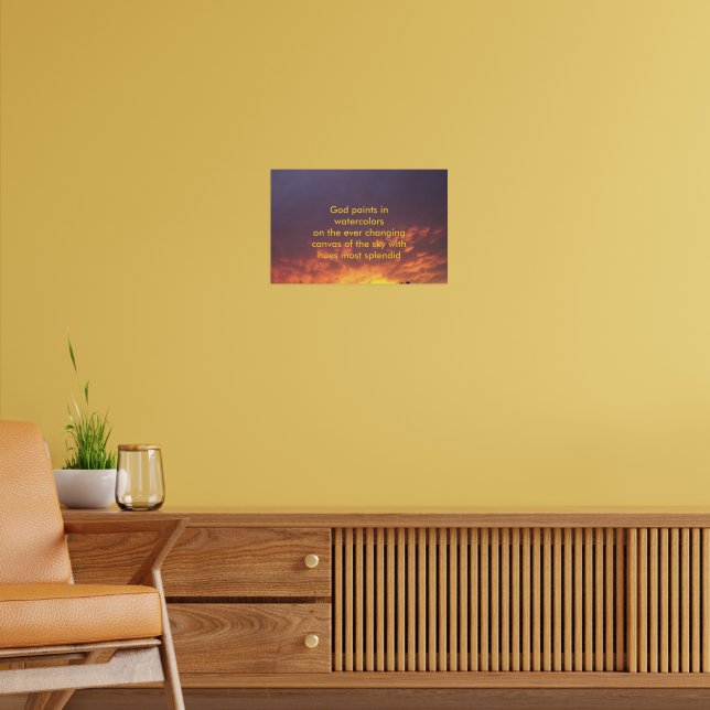 Inspirational Sunset Poster (Living Room 2)