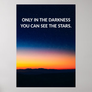 Inspirational Sunset Quote Poster