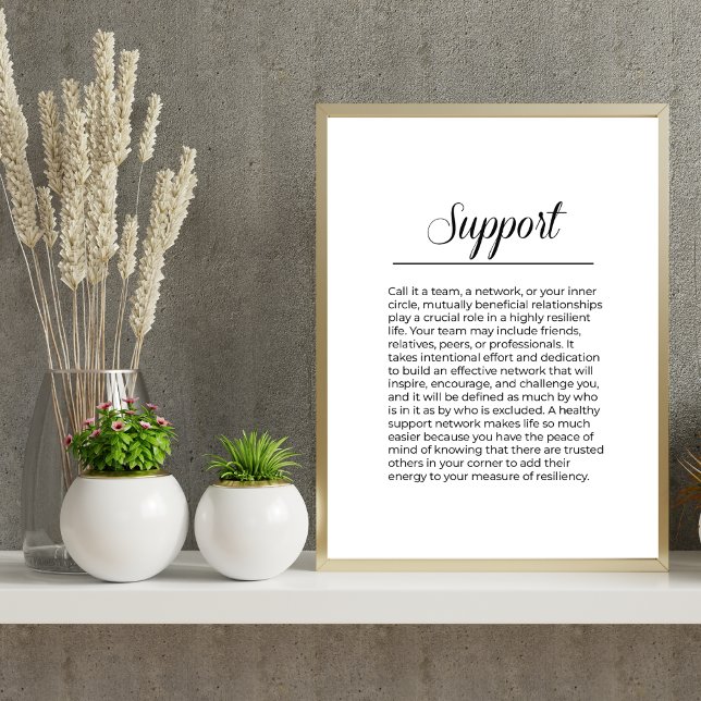 Inspirational SUPPORT Minimalist Print (Creator Uploaded)