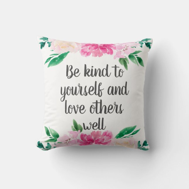 Inspirational    throw pillow (Front)