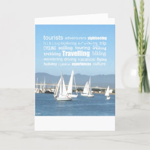 Inspirational Travelling Words Card