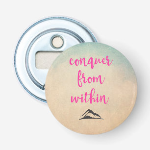 Inspirational Typography Quote on Determination Bottle Opener