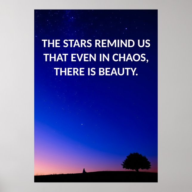 Inspirational Typography Wall Art Poster (Front)