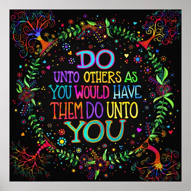 Inspirational Unique Do Unto Others Poster (Front)