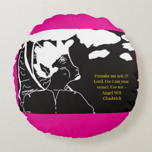 Inspirational Uniquely Original Round Pillow