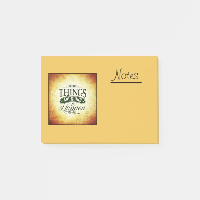 Inspirational Uplifting Quote Message Post-it Notes (Front)