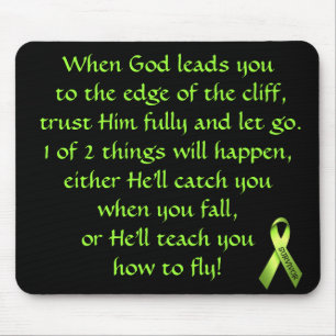 Inspirational Verse For Cancer Survivor Mousepad