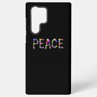 Inspirational Vibrant Typography | Peace Love Unit Samsung Galaxy Case