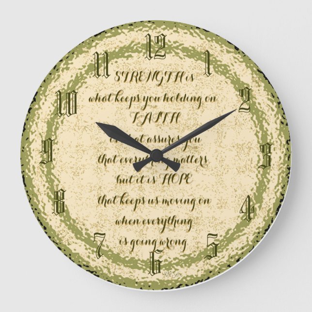 Inspirational Wall Clock (Front)
