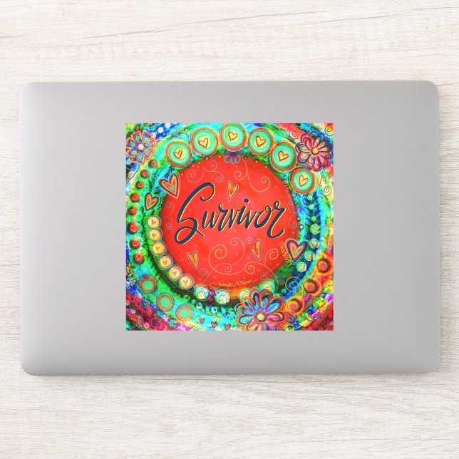 Inspirational Whimsical Red Survivor Inspirivity (Computer)