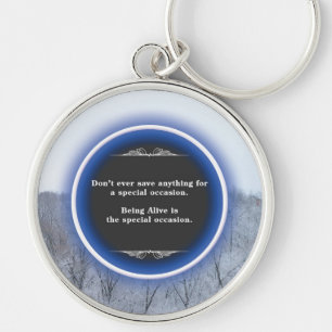 Inspirational Winter Keychain