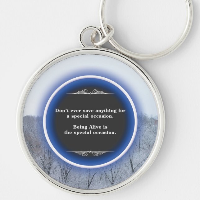 Inspirational Winter Keychain (Front)