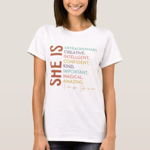 Inspirational Woman She Is Extraordinary T-Shirt