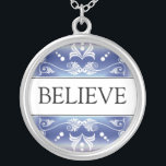 Inspirational Word - BELIEVE Pendant<br><div class="desc">Wear a word pendant with the inspirational word DREAM to motivate and inspire yourself or give it as a unique and memorable gift for your family and friends.The message necklace with the original designs combine inspiration with beauty . You can also customize the sterling silver pendant with your favourite inspirational...</div>