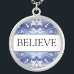 Inspirational Word - BELIEVE Pendant<br><div class="desc">Wear a word pendant with the inspirational word DREAM to motivate and inspire yourself or give it as a unique and memorable gift for your family and friends.The message necklace with the original designs combine inspiration with beauty . You can also customize the sterling silver pendant with your favourite inspirational...</div>