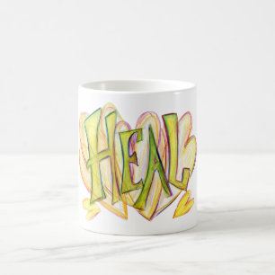 Inspirational Word Heal Art Mug