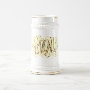 Inspirational Word Heal Art Mug