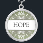 Inspirational Word - HOPE Pendant<br><div class="desc">Wear a word pendant with the inspirational word HOPE to motivate and inspire yourself or give it as a unique and memorable gift for your family and friends.The message necklace with the original designs combine inspiration with beauty . You can also customize the sterling silver pendant with your favourite inspirational...</div>