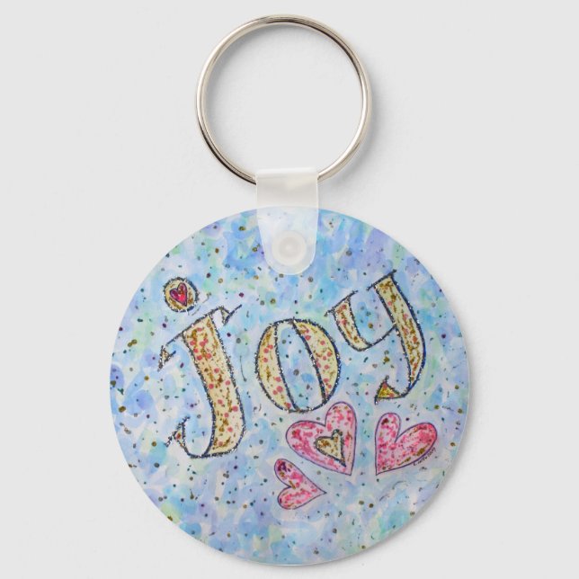 Inspirational Word "Joy" Keychain (Front)