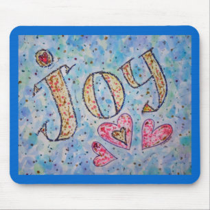 Inspirational Word "Joy" Mousepad