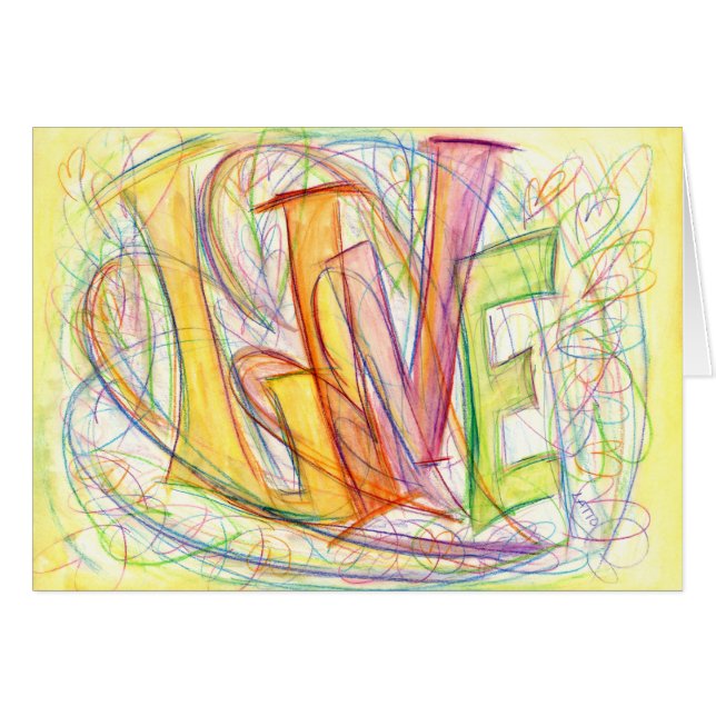 Inspirational Word Live Art Card (Front Horizontal)