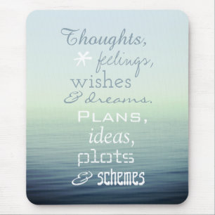 Inspirational Word Poem Mouse Pad