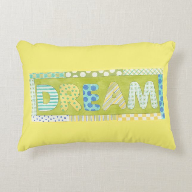 Inspirational Words by Megan Meagher | Dream Decorative Pillow (Front)