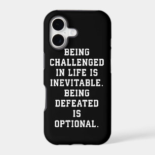 Inspirational Words - Challenge vs Defeat