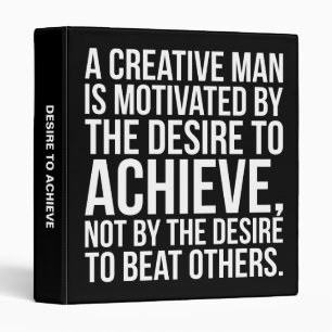 Inspirational Words - Desire To Achieve Binder