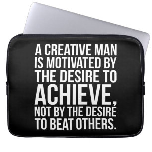 Inspirational Words - Desire To Achieve Laptop Sleeve