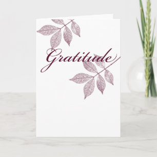 Inspirational Words Gratitude Card