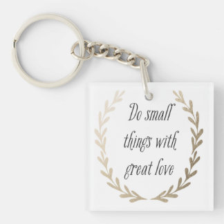 Inspirational Words Keychain
