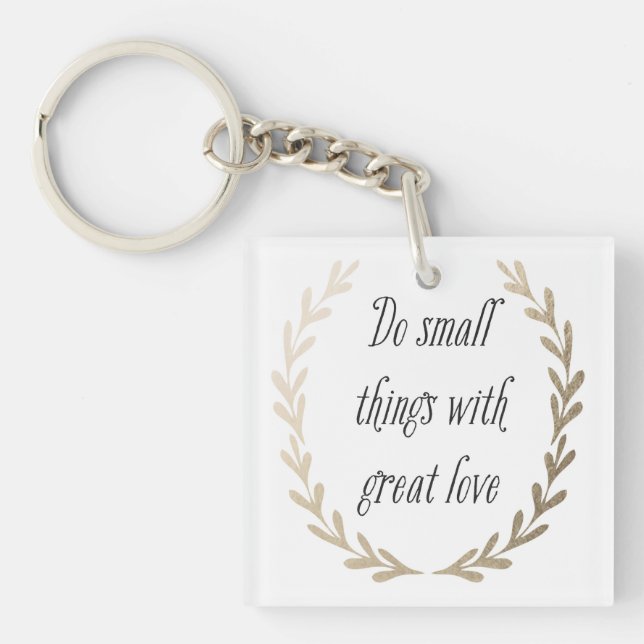 Inspirational Words Keychain (Front)