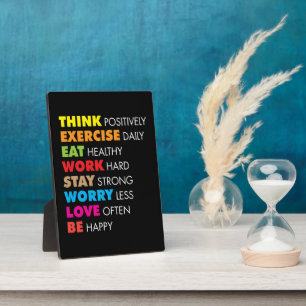 Inspirational Words - Motivational Plaque
