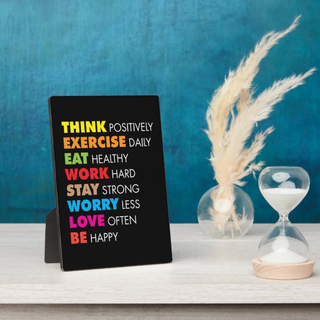 Inspirational Words - Motivational Plaque (Side)