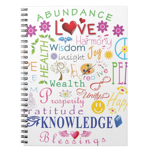 Inspirational Words Notebook (Front)
