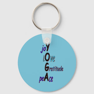 Inspirational Yoga Keychain