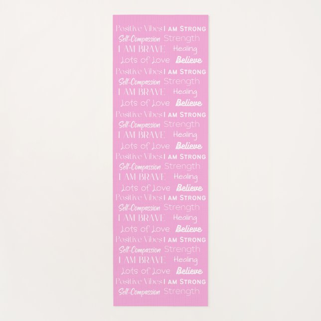 Inspirational Yoga Mat (Front)